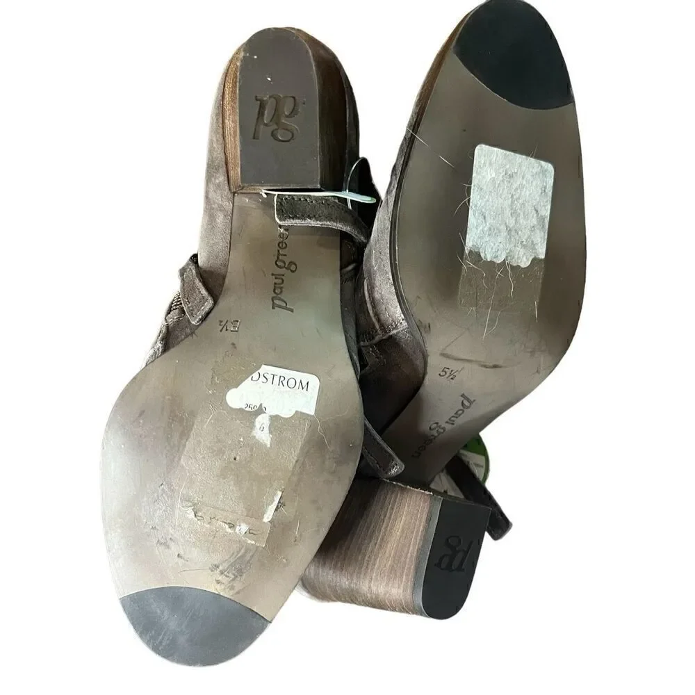 Paul Green Malibu Sliced Zip Bootie in Earth Artic Metallic NWT Size 5 1/2 or US